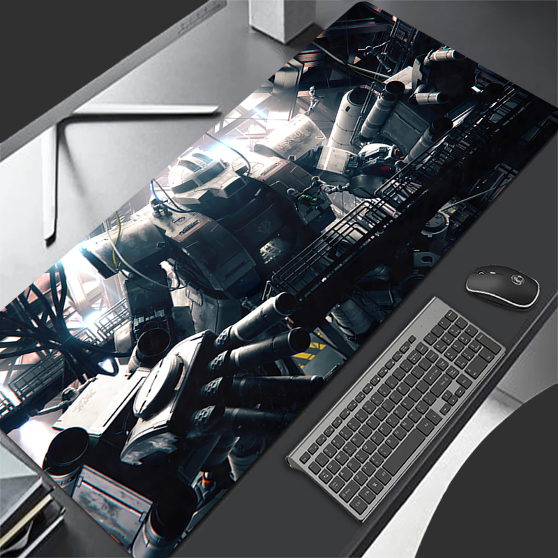 Gaming Keyboard Non Mechanical - Grande mouse pad mecânico guerreiro gundam
