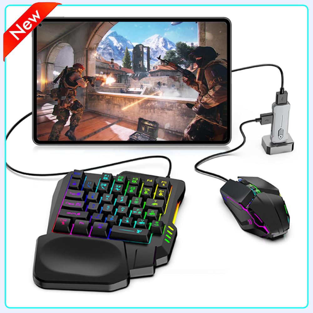 Keyboard Mouse Bundle Gaming - 5 em 1 conversor de jogo