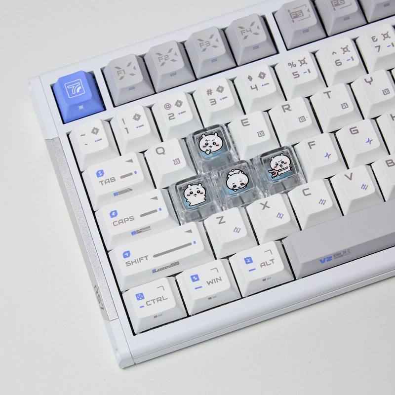 Gaming Keyboard Nearby - Chiikawa 4 peças de teclas personalizadas