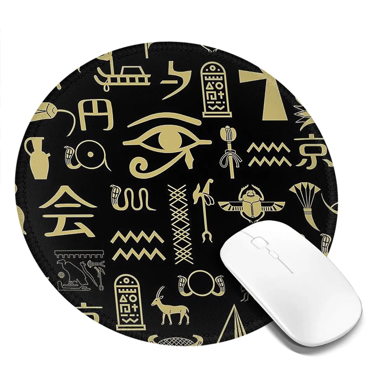 Gaming Keyboard Egypt - Tapete redondo para teclado e mouse,