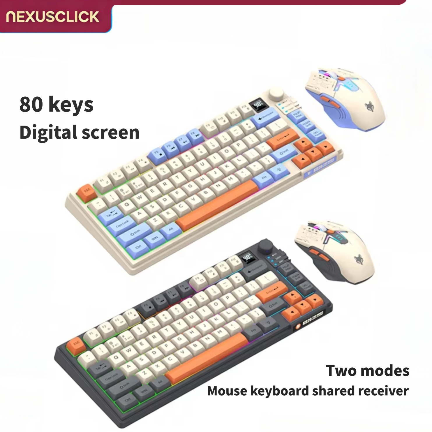 Gaming Keyboard And Mouse Combo Wireless - Combo de Teclado e Mouse NexusClick