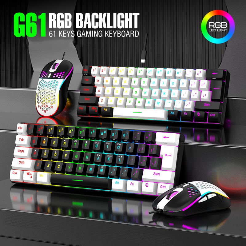 Keyboard Mouse Bundle Gaming - Conjuntos de Teclado e Mouse 60%