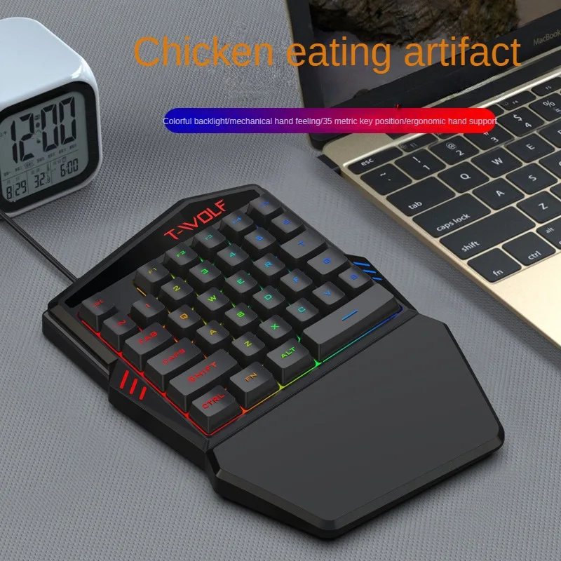 T-WOLF tf900 conjunto de trono - Gaming Keyboard Half avaliação e preço