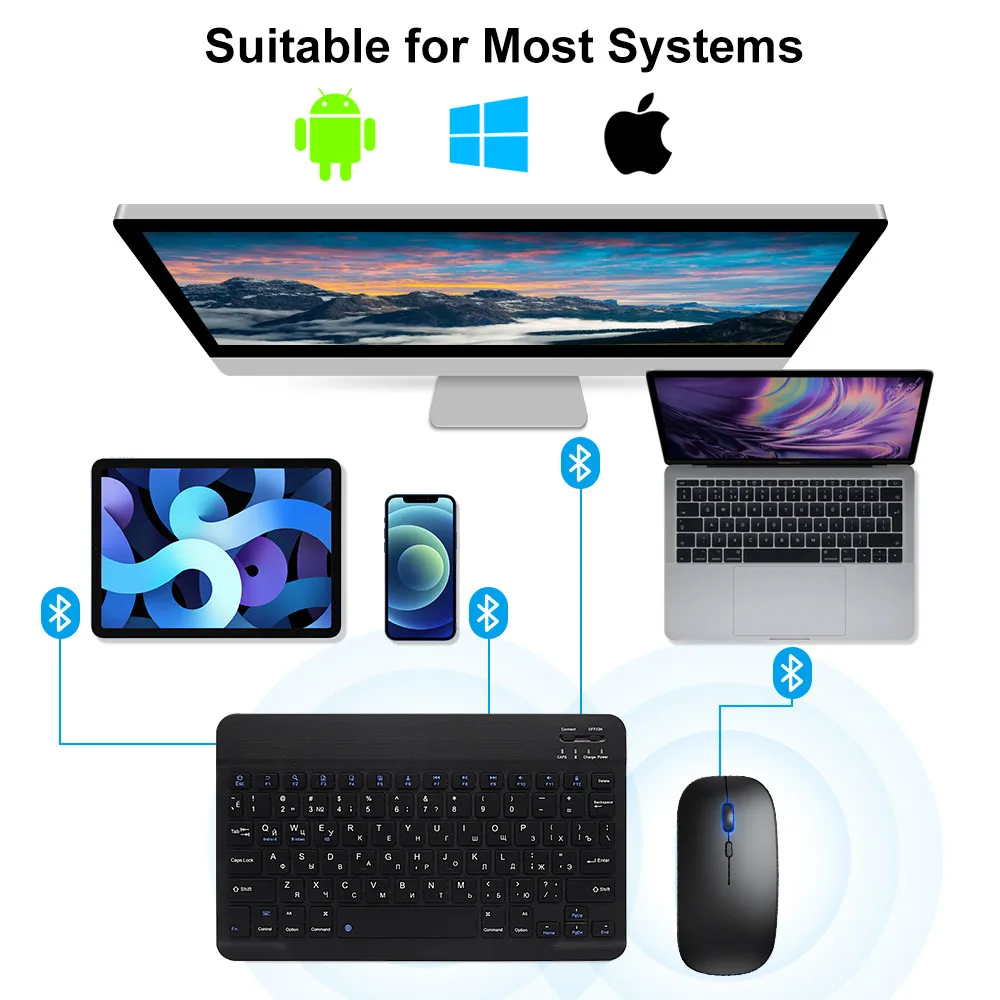 Novo 2025 bluetooth teclado se - Gaming Keyboard Mouse Wireless avaliação e preço