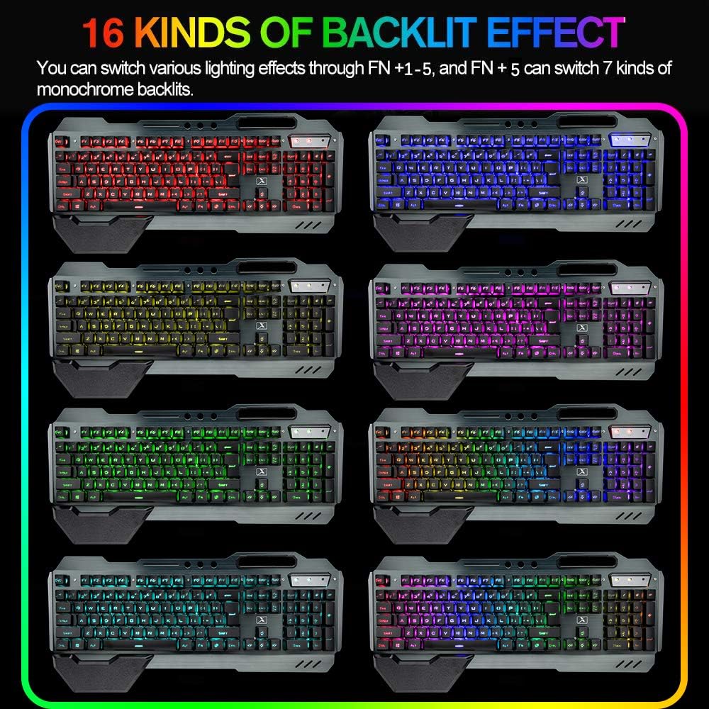 Combinação de teclado e mouse  - Gaming Keyboard Mouse Wireless avaliação e preço