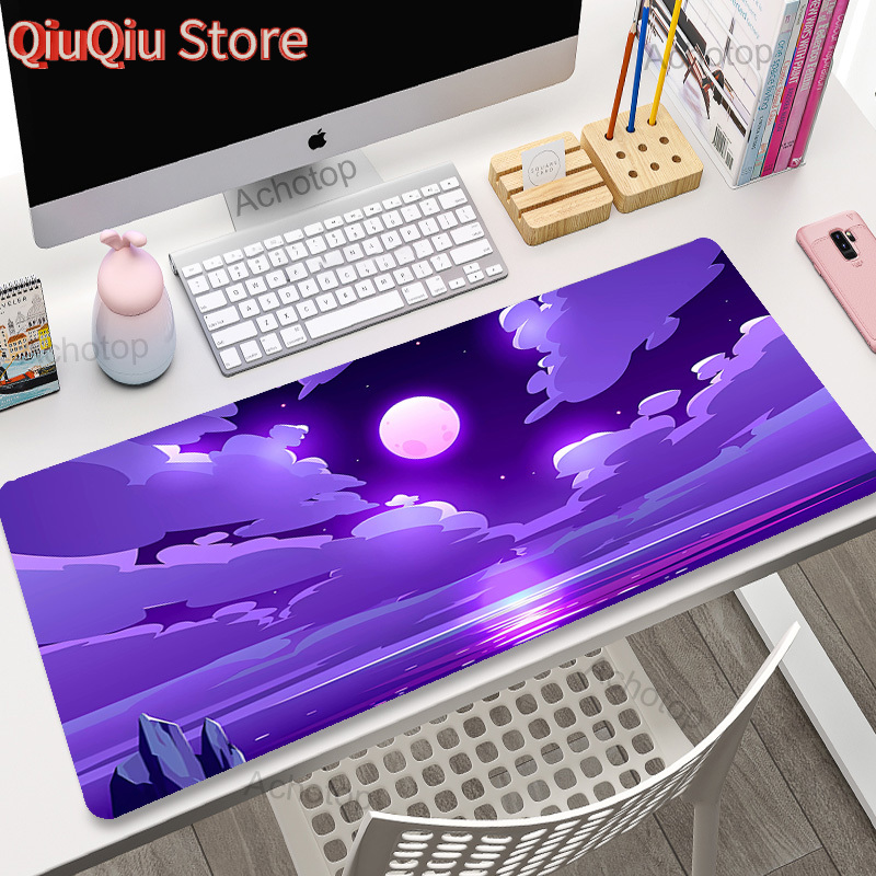 Rosa nuvens mouse pad gamer mo - Keyboard Mouse Bundle Gaming avaliação e preço