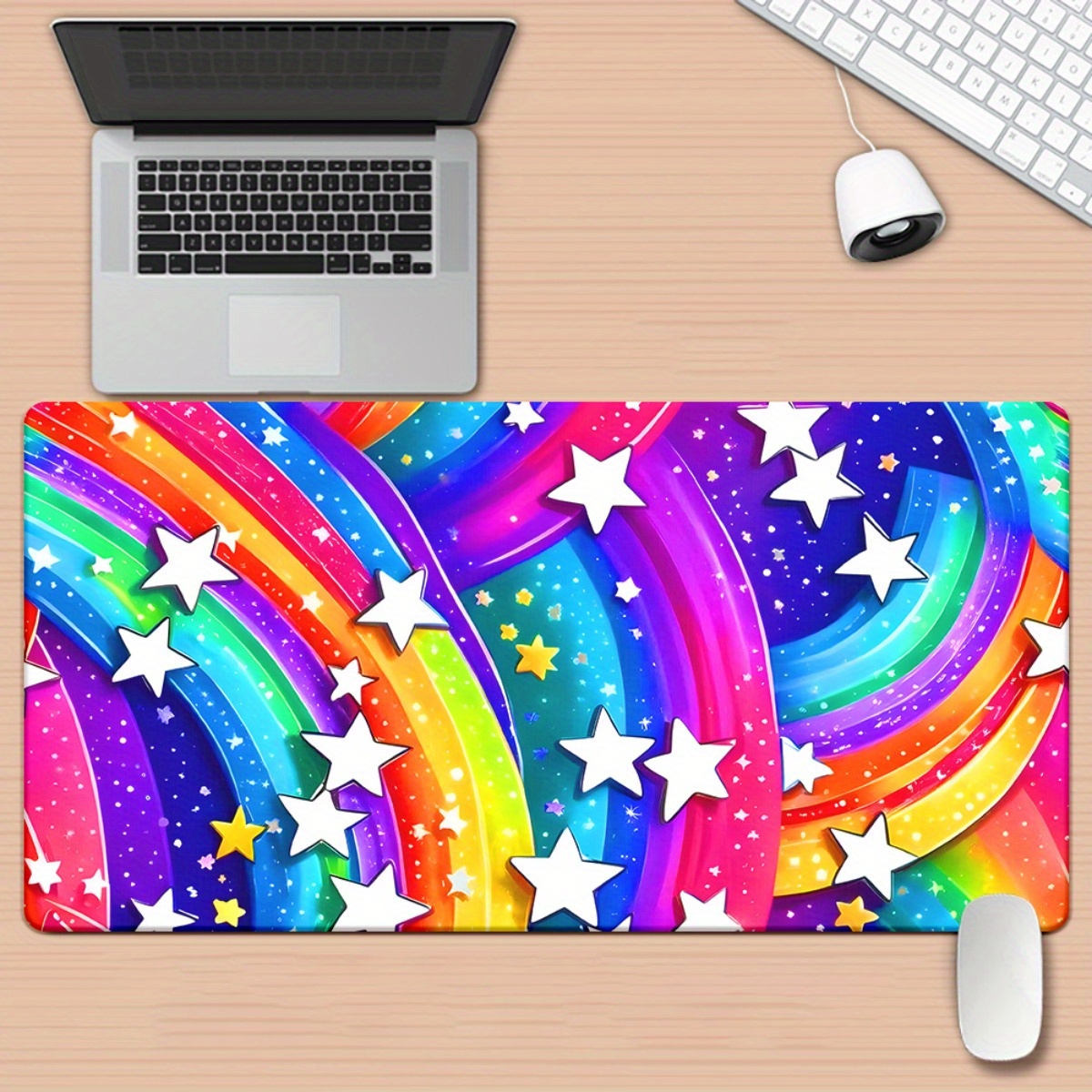 Mousepad XXL Estrela Arco-Íris - Gaming Keyboard Brand avaliação e preço