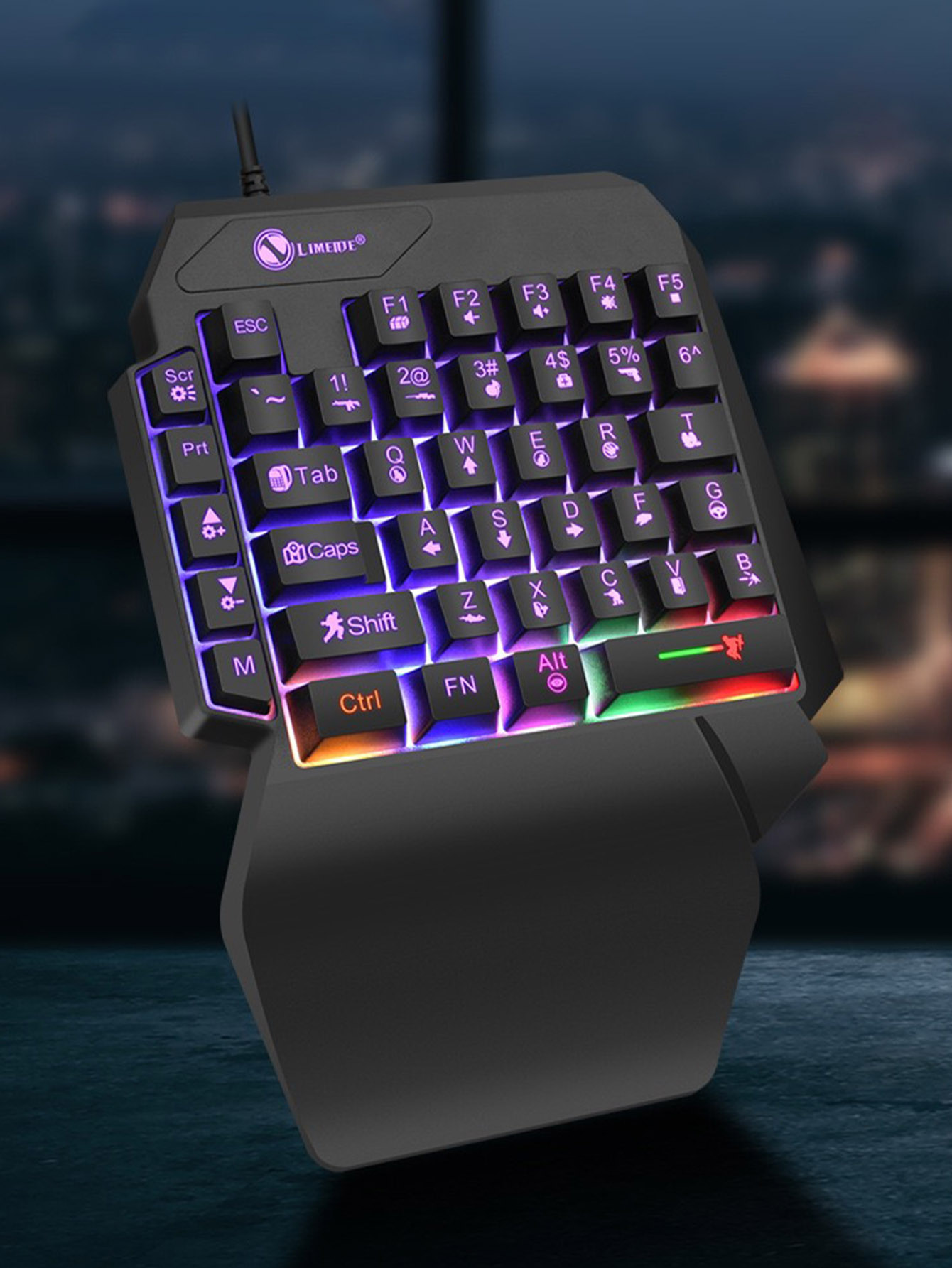 Teclado Mecânico de Jogo com F - Gaming Keyboard Half avaliação e preço