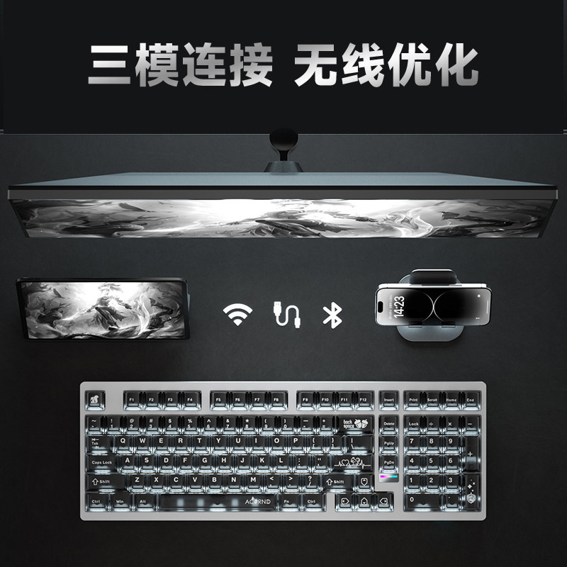 Teclado Mecânico Sem Fio Weika - Gaming Keyboard Nearby avaliação e preço
