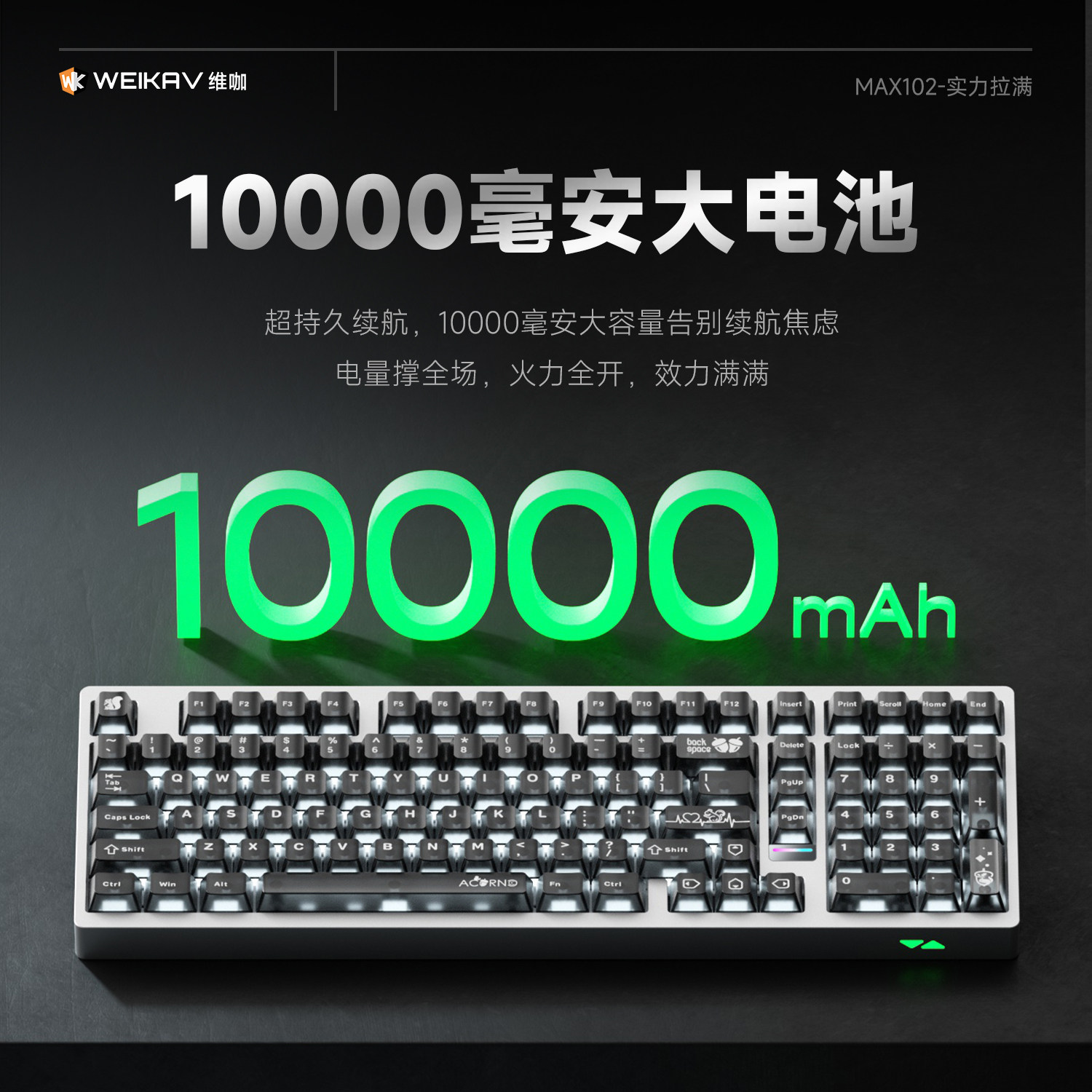 Teclado Mecânico Sem Fio Weika - Gaming Keyboard Nearby avaliação e preço