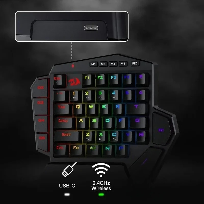 Novo Teclado Mecânico Sem Fio  - Gaming Keyboard Half avaliação e preço
