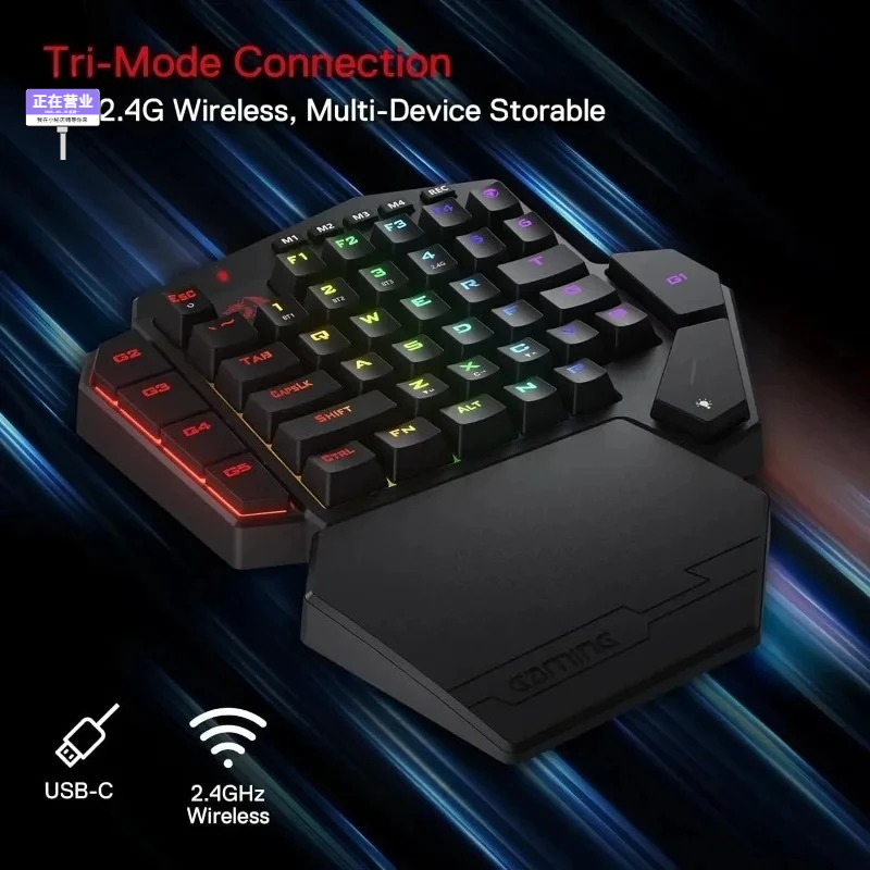 Novo Teclado Mecânico Sem Fio  - Gaming Keyboard Half avaliação e preço