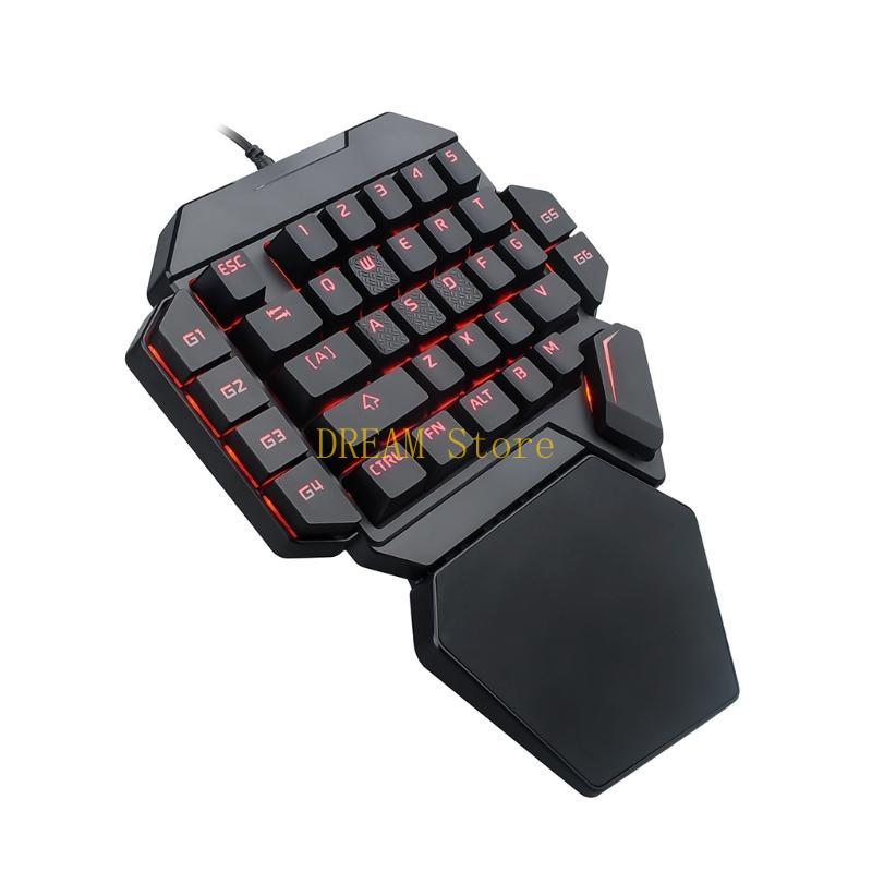 Retroiluminado luminoso RGB mã - Gaming Keyboard Half avaliação e preço