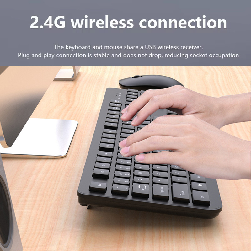 Conjunto de teclado e mouse se - Gaming Keyboard And Mouse Combo Wireless avaliação e preço