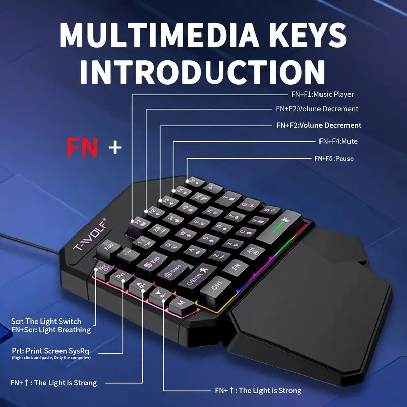Conversor de Jogos Móveis 2-em - Gaming Keyboard Half avaliação e preço