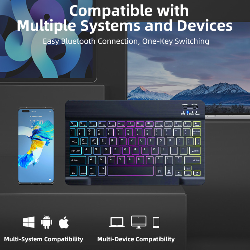 Teclado Bluetooth Retroilumina - Gaming Keyboard And Mouse Combo Wireless avaliação e preço