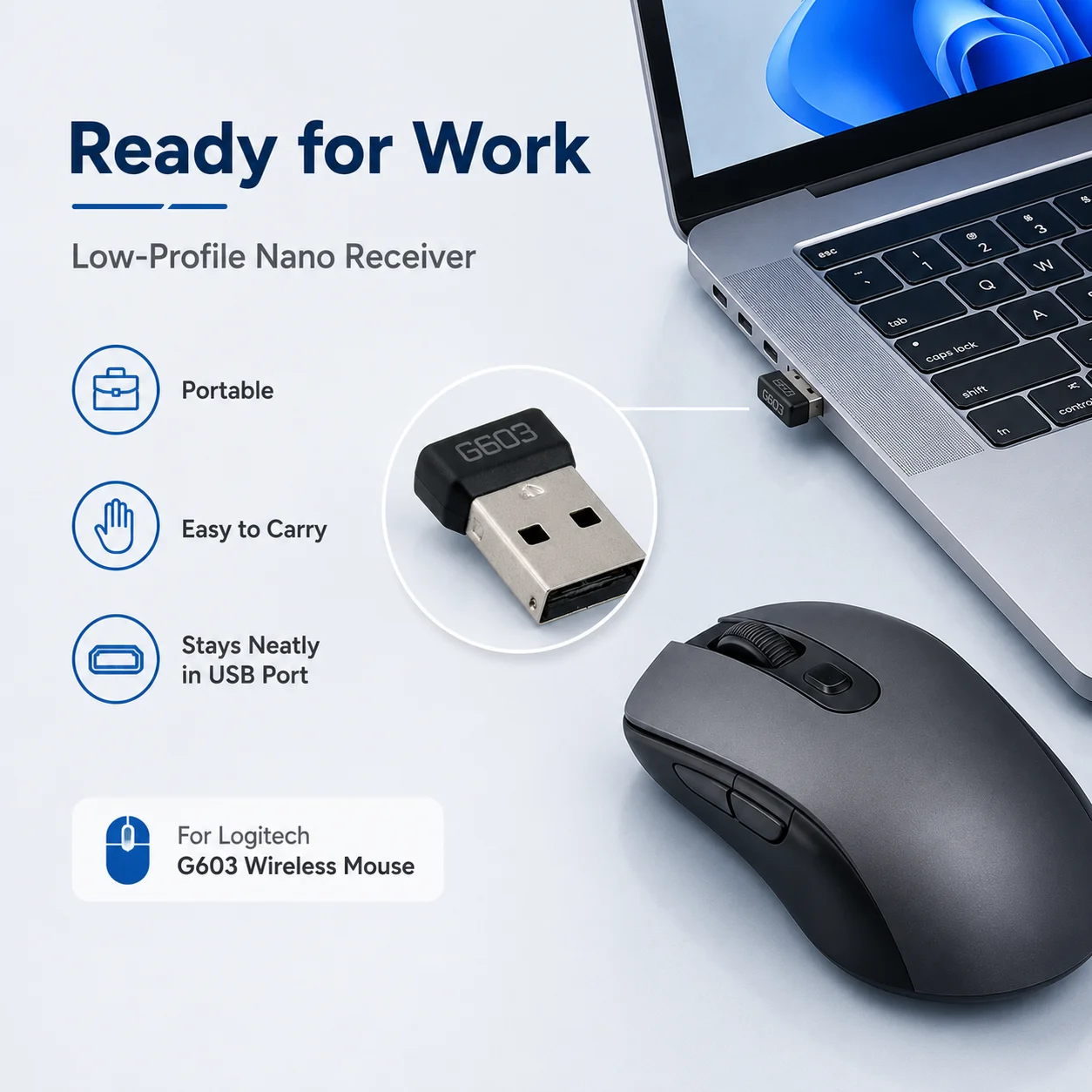 Receptor USB para Mouse Sem Fi - Gaming Keyboard Mouse Wireless avaliação e preço