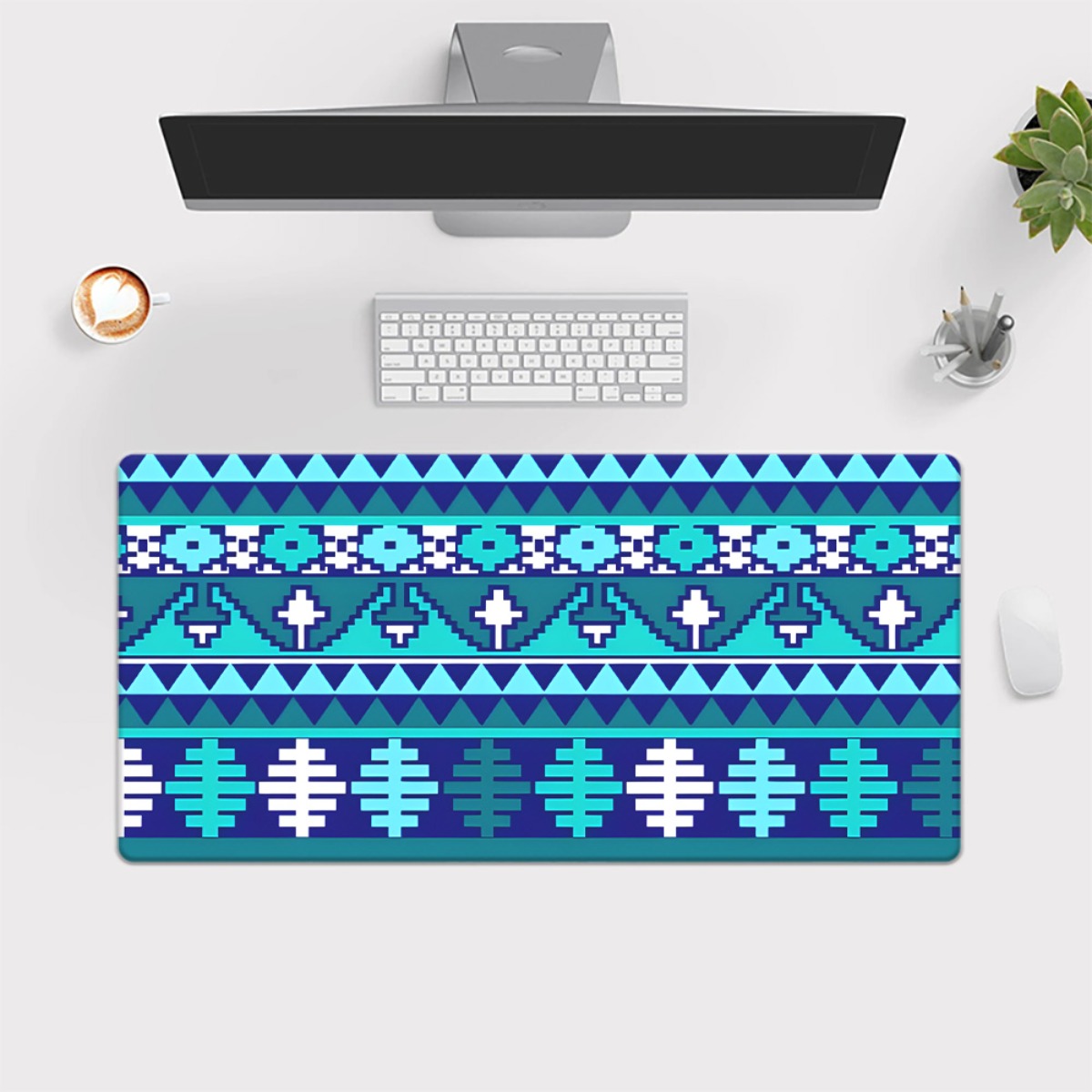Mousepad Tribal Blue HD Impres - Gaming Keyboard Brand avaliação e preço