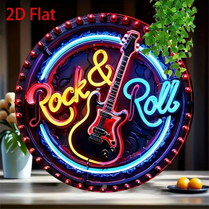 Placa de Neon Vintage Rock, De - Brass Weight Plate avaliação e preço