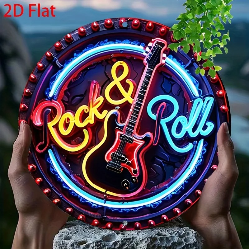 Placa de Neon Vintage Rock, De - Brass Weight Plate avaliação e preço