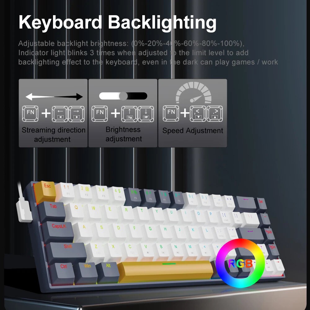 E-YOOO-Mini Slim Wired Teclado - Gaming Keyboard E Yooso avaliação e preço
