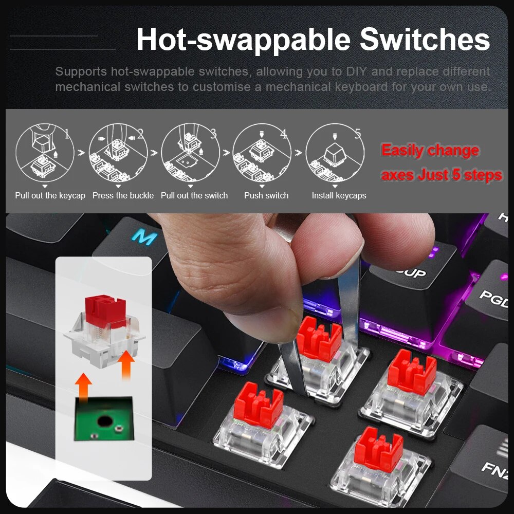 E-YOOO-Mini Slim Wired Teclado - Gaming Keyboard E Yooso avaliação e preço